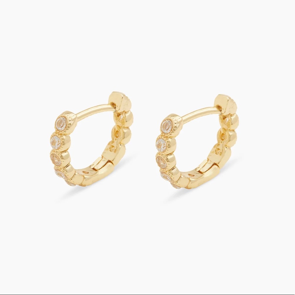 COPY - Gorjana Madison Shimmer Huggie Earrings in Gold
